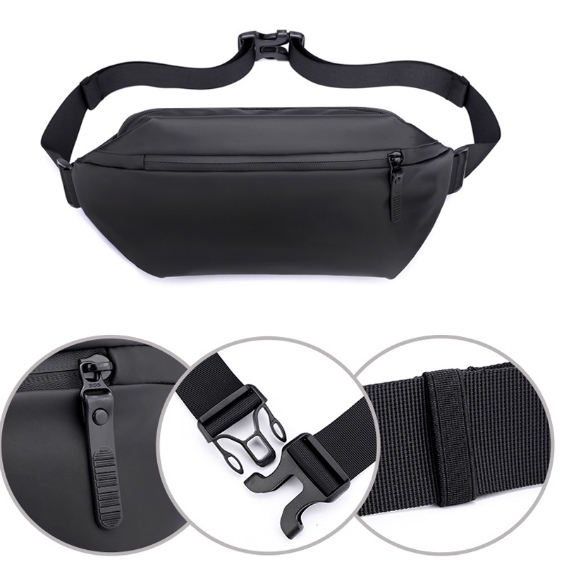 Outdoor Casual Mode Heuptas Heren Schouder Crossbody Tas Multifunctionele Waterdichte Reisborst Draagbaar en Duurzaam