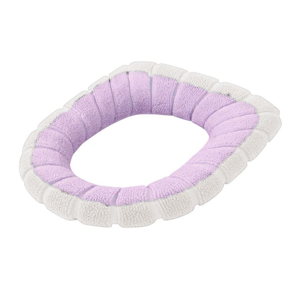 Bathroom Toilet Seat Closestool cushion Washable Soft Warmer Mat Cover Pad Cushion Toilet Seat Closestool Cover cushion: 3