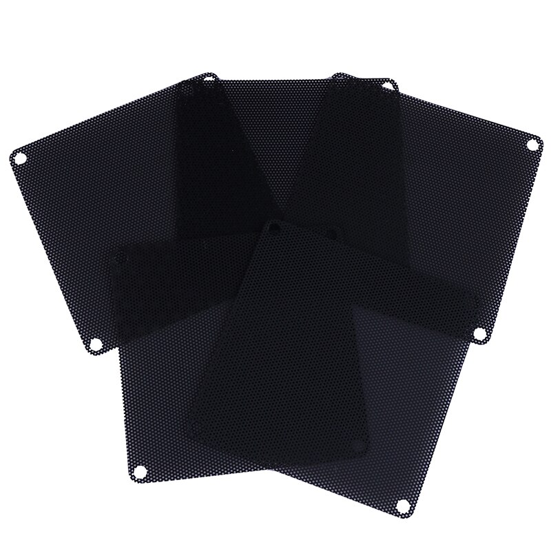 5Stck PVC PC Fan Staub Filter Staubdicht fallen Computer Kühler Abdeckung Gittergewebe 140mm