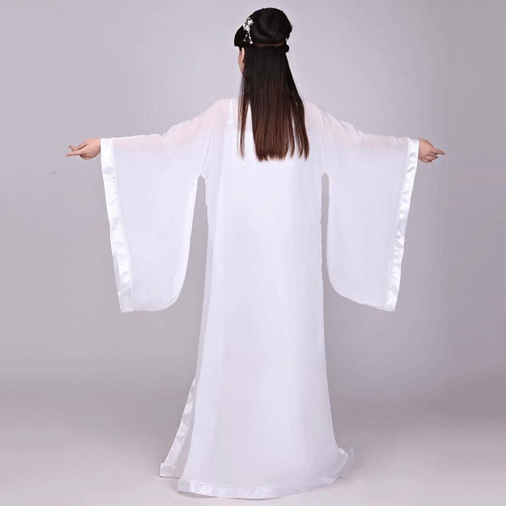 Female Chinese Folk Dance Fairy Dress Green White Stage Costumes Man Hanfu Woman Traditional Chinese Clothing