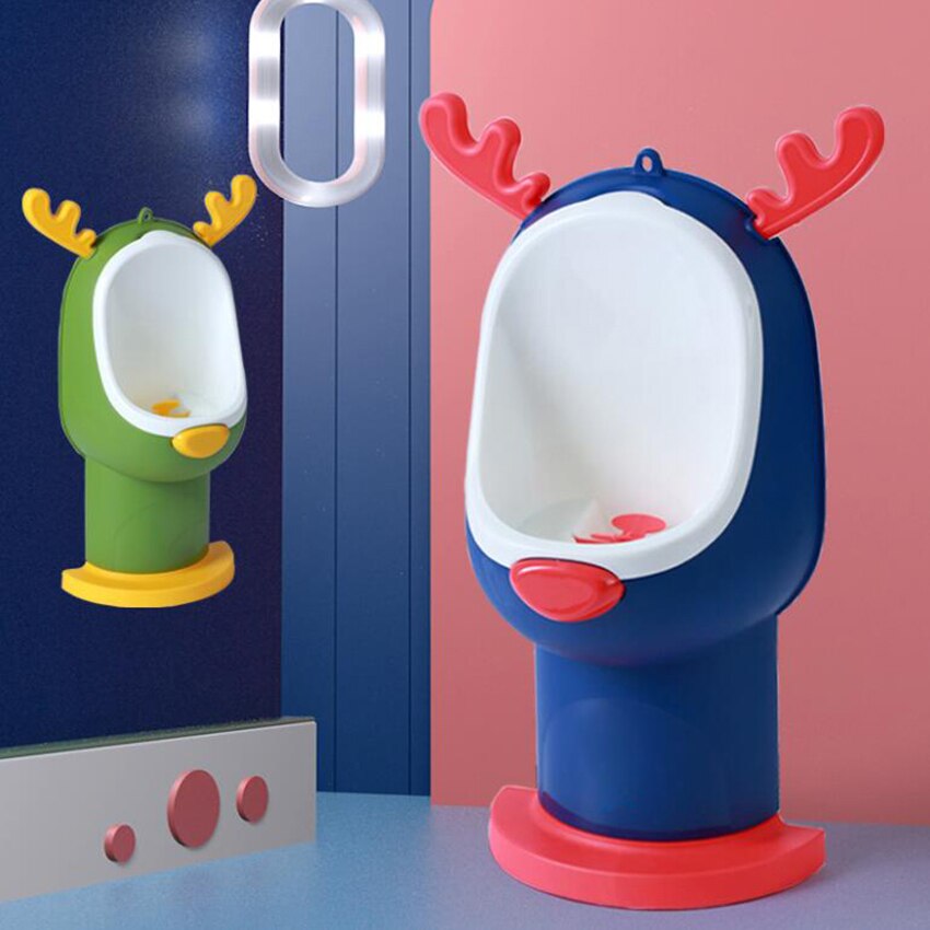 Nette Hirsch Töpfchen Urinal für Jungen mit Lustige Mit Dem Ziel Ziel, Einstellbare Höer, kleinkind Junge Wc Pee Trainer, 3 Farben