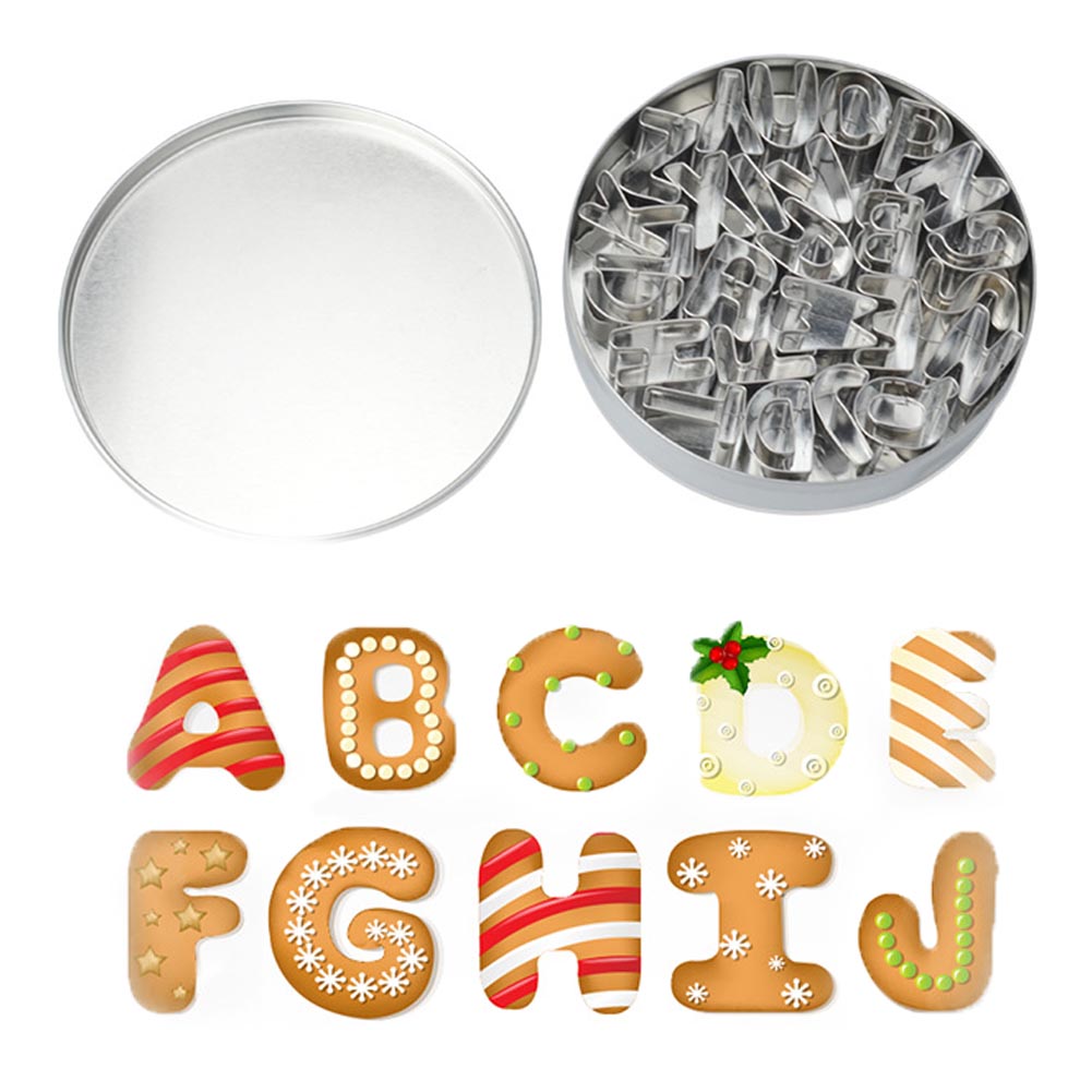 4-26pcs Stainless Steel Cookie Cutter Set Biscuit Cookie Mold Christmas Pastry Cutters Slicers kitchen Baking Tools