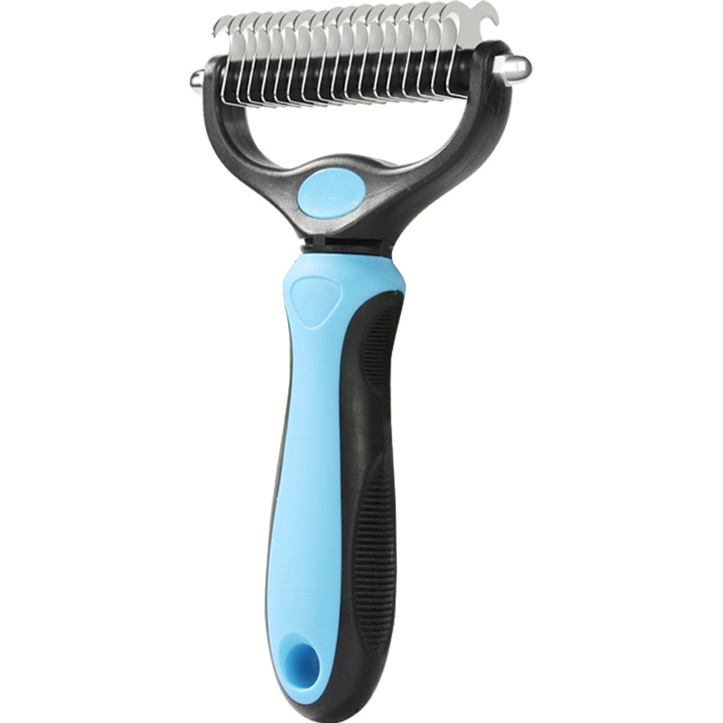 Hair Removal Comb for Dogs Cat Detangler Fur Trimming Dematting Deshedding Brush Grooming Tool For matted Long Hair Curly Pet
