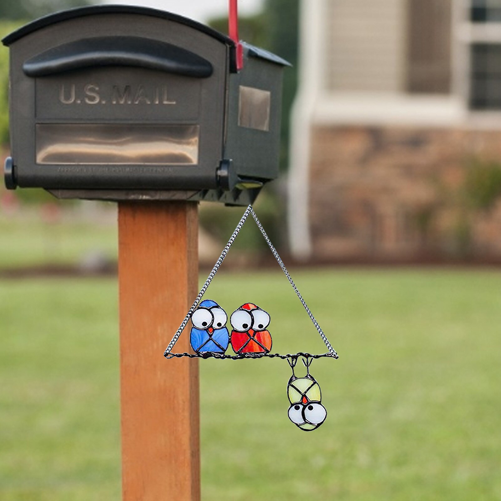 Bird Species Stained Pendant Window Hanging Suncatcher Acrylic Birds Hanging Decoration Crafts Stained Glass Window Panels#40