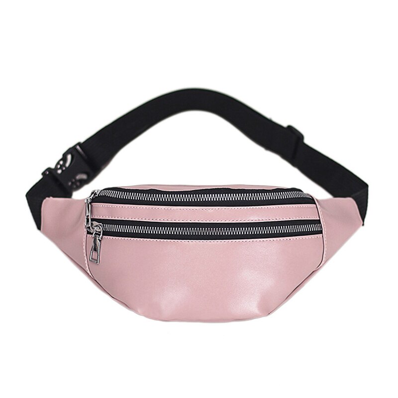 Women Chest Bag Waist Packs For Unisex Female Pu leather Fanny Packs Banana Ladies Belt Bum Bags: A4