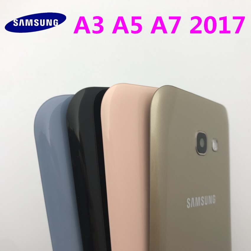 Samsung Galaxy A3 A5 A7 A320 A520 A720 A320 A520 A720 Battery Back Glass Cover Door Housing Battery Cover