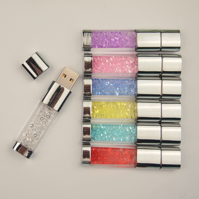 Color Crystal LED light Pen drive 128GB 4GB 8GB 16GB 32GB USB pendrive 64GB USB Flash Drive usb2.0 PenDrive wedding day