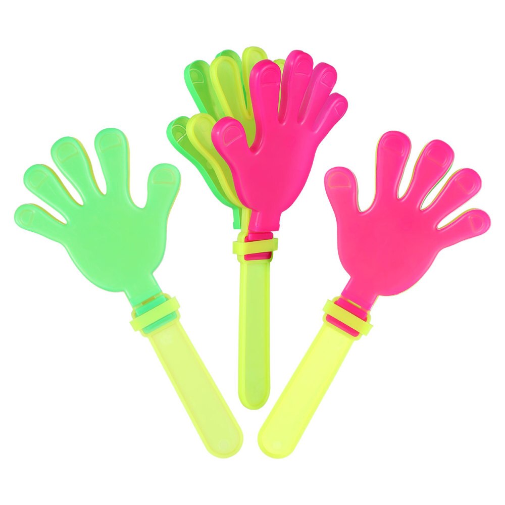 Toyvian 20pcs Hands Clap Funny Cheer Prop for Party Consert Club (Mixed Color)