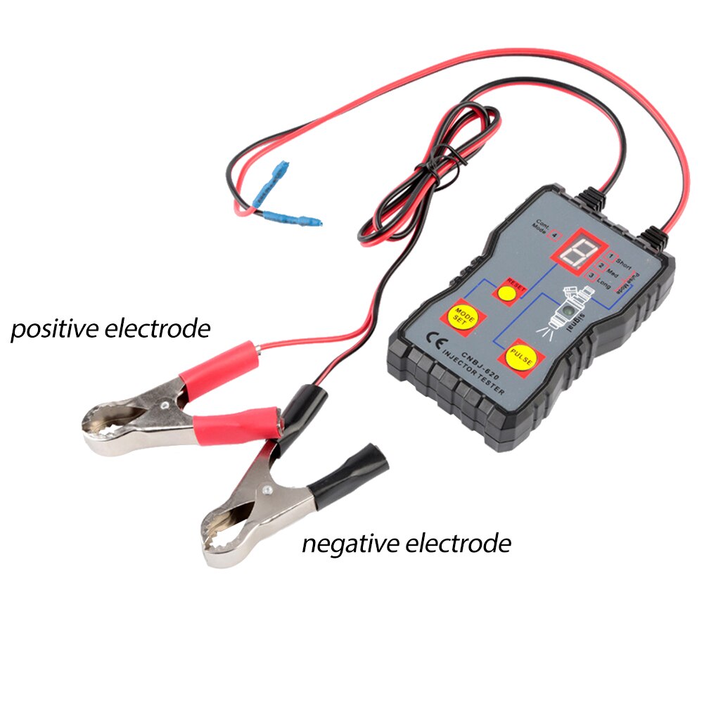 1set Fuel Injector Tester 12V 4 Pulse Modes Handheld Car Vehicle Fuel Pressure System Diagnostic Scan Testing Tool