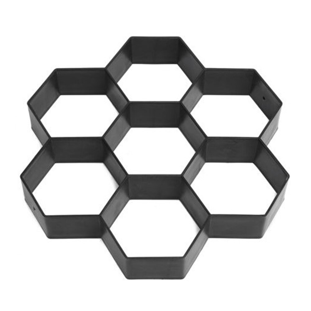 30Cm X 30Cm Tuin Hexagon Handleiding Bestrating Cement Baksteen Beton Bestrating Mal Path Maker Herbruikbare Diy Handmatig Bestrating: Default Title