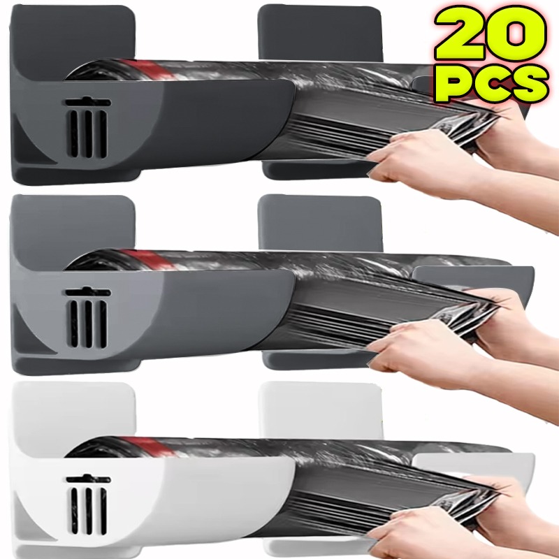 Trash Bags Shelf Holder Wall Mounted Trash Bags Holder Film Container Dispenser Garbage Bag Box Self-Adhesive Garbage Roll Racks