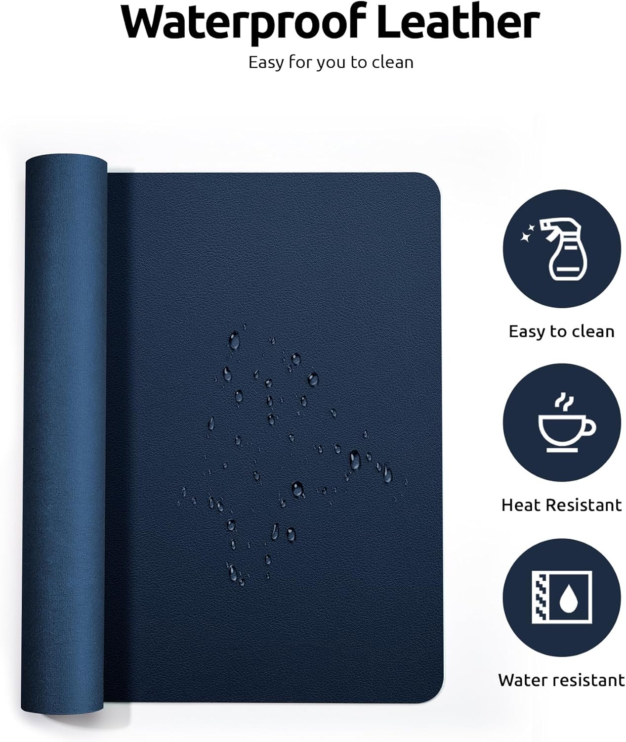 Leather Desk Mat, Large Office Desk Pad, Computer Desk Mat, Laptop Mat for Desk, Desk Protecor Mat, Desktop Mat, Desk Cover Mat