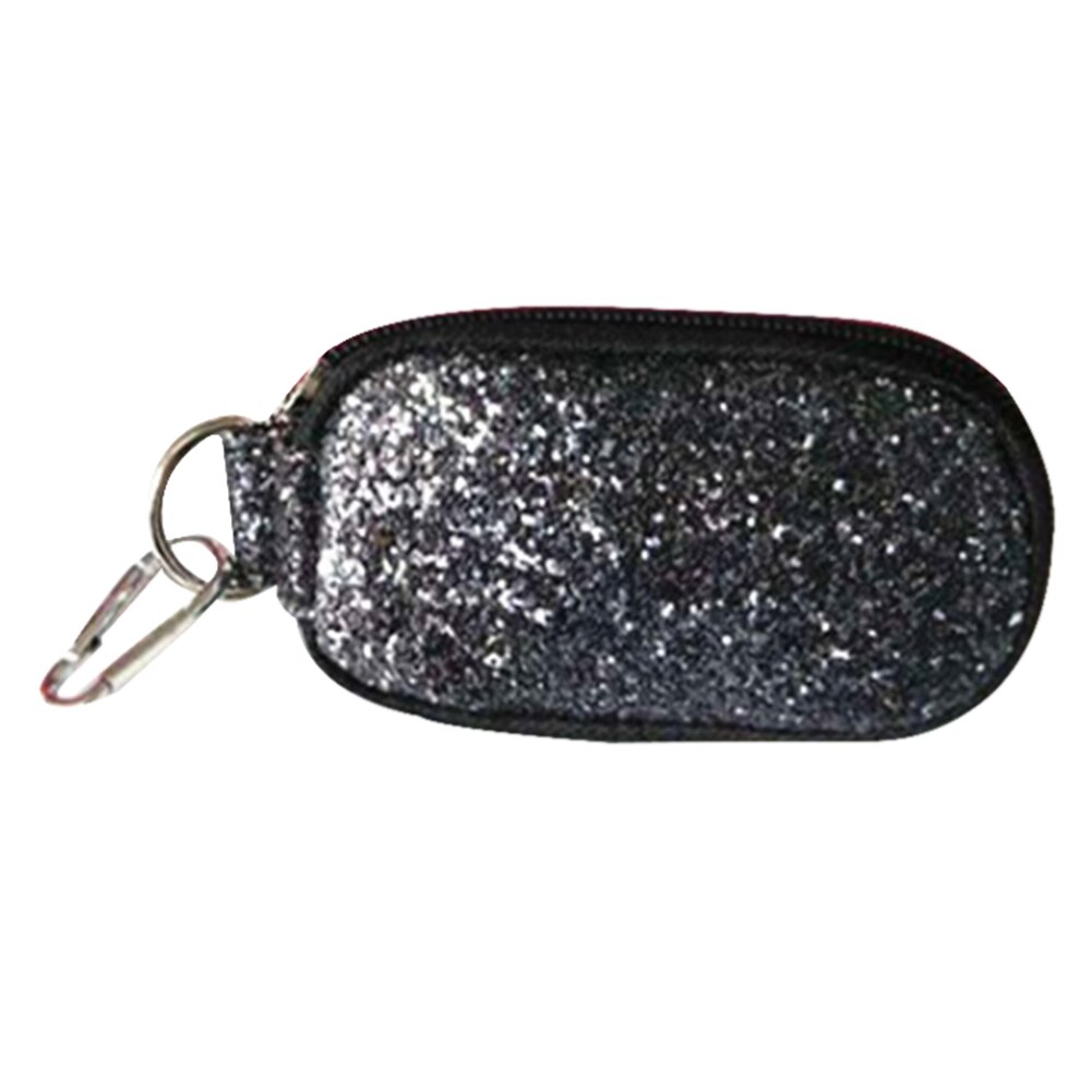 Pu Opslag Case Voor 1 - 2 Ml Etherische Olie Fles Met 10 Compartimenten: Sequin black