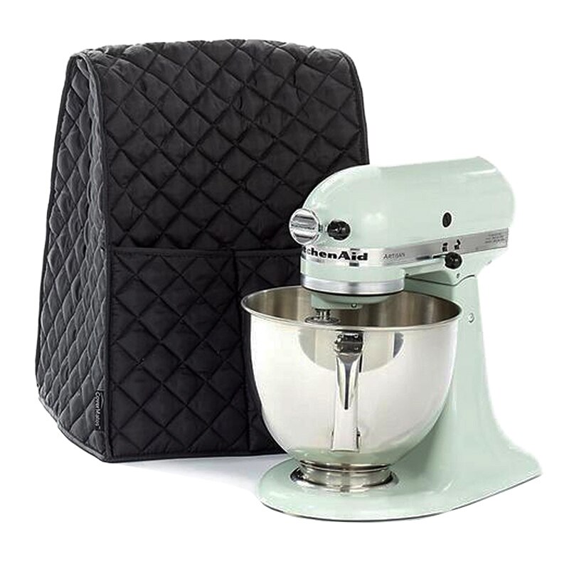 Kitchen Aid Stand Mixer Dust Cover Waterproof Storage Bag Fit for All Kitchenaid Mixer Kitchen Organizer: Black