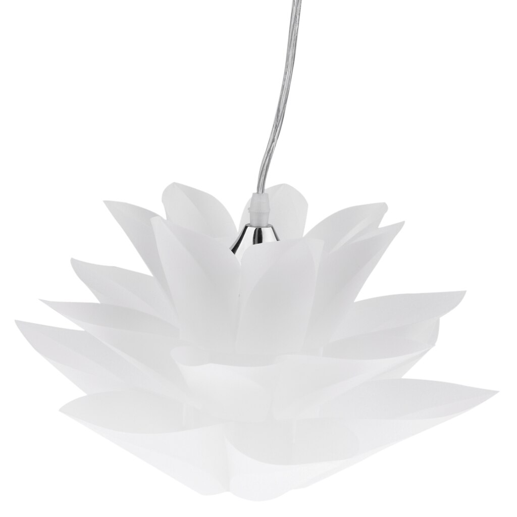 Modern Lotus Ceiling Pendant Light Lamp Shade Chandelier Suspension Lighting Decoration (White)