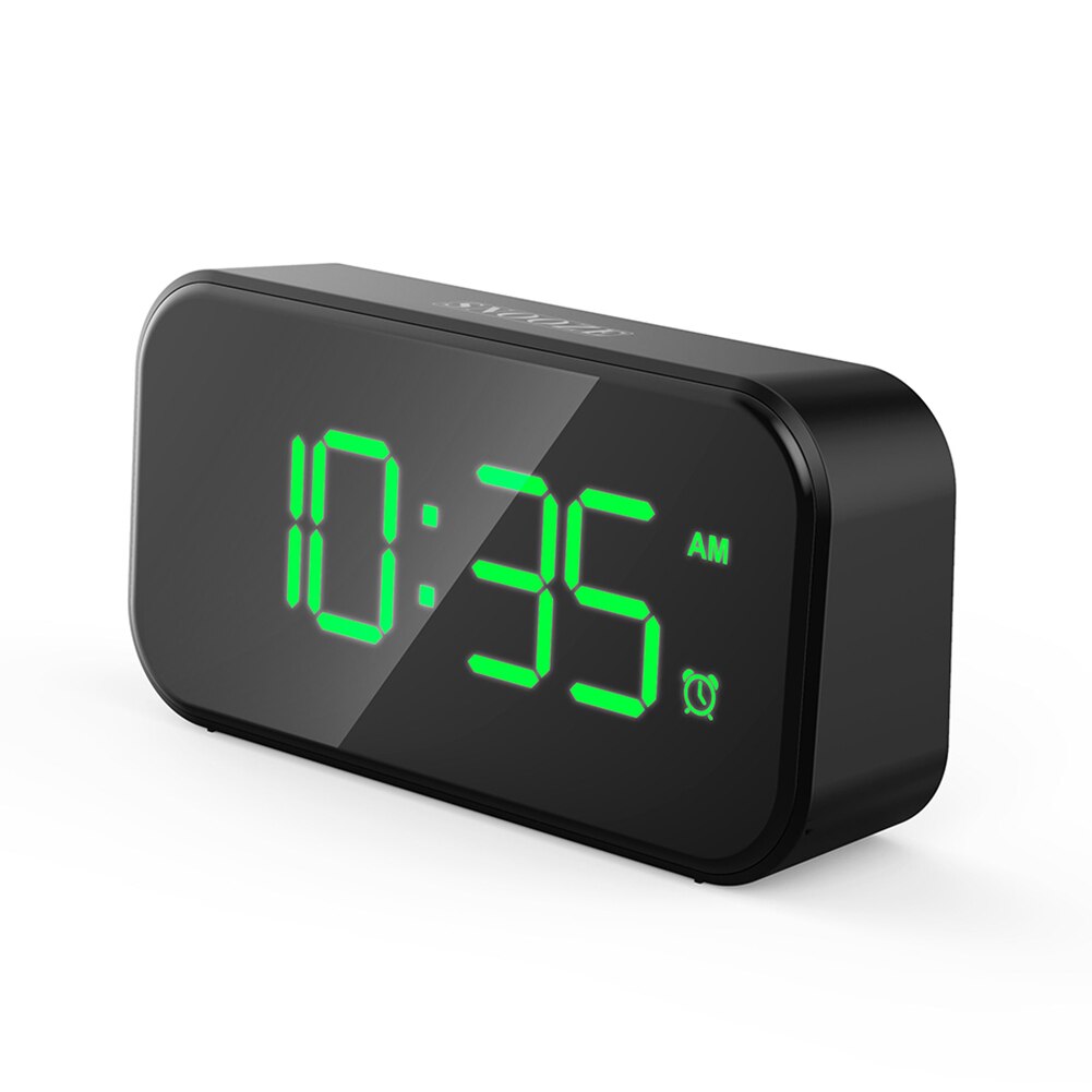 Large LED Screen Digital Clocks Dual USB Rechargeable LED Alarm Clocks LED Digital Clocks Home Office Table Clock Desktop Clock