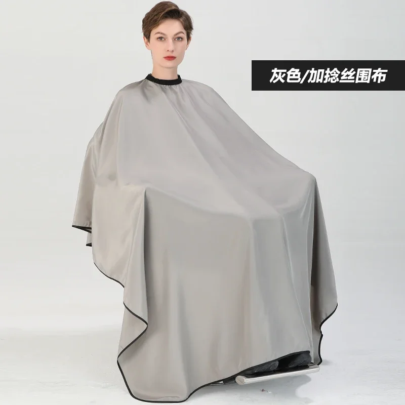 Plus Salon Professionele Kapsel Sjaal Snap Waterdicht Kapper Kappers Schort Kapper Haar Knippen Kleurstof Haar Styling Capes: Light Grey