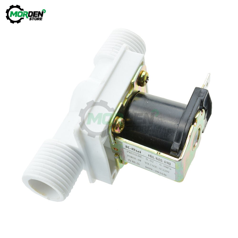 12V 24V 220V 1/2" Plastic Solenoid Valve Magnetic Washing Machine Dispenser Drinking Water Pneumatic Pressure Controller Switch