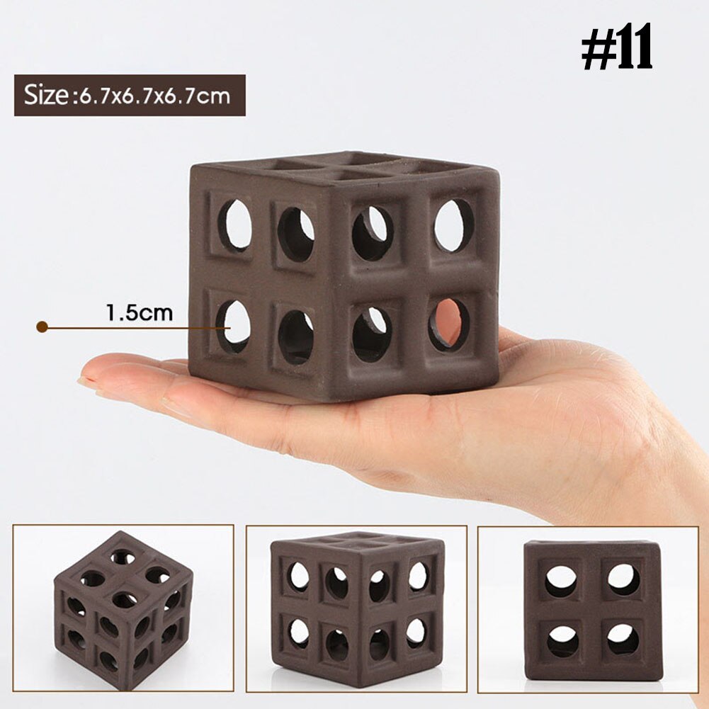 1PC Fish Tank Decor Ideas Micro Landscape Decor Fish Hiding Cave Shrimp Dodge House Resin Ornament Aquarium Landscaping: 11