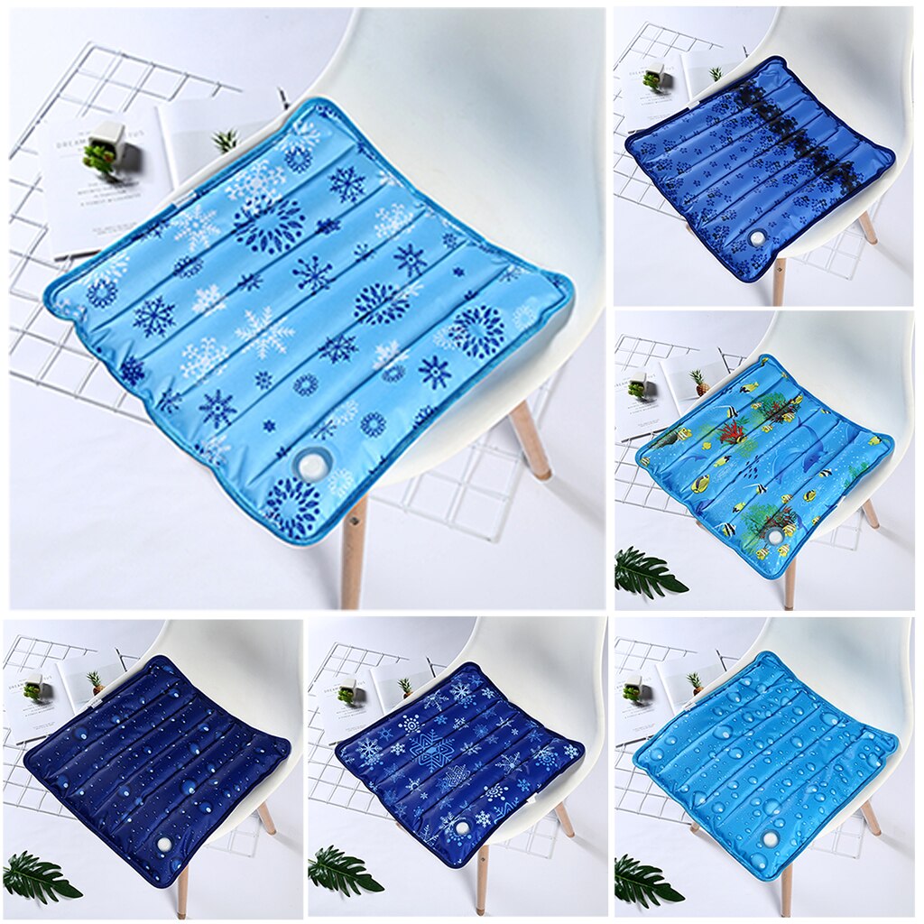 Square Cooling Gel Mat for Summer, Portable Cold Pad Cushion for Home, Car, Office, Travel, Wheelchair Seat