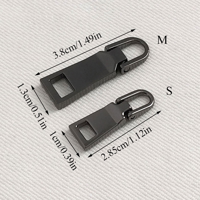 1PC Staccabile 3 #5 # Metallo Cursori E Ganci per Chiusure Lampo Estrattori cerniera lampo kit di Riparazione Chiusure Lampo Tirare per Sacchetti di Indumento di CUCITO Fai DA Te artigianato