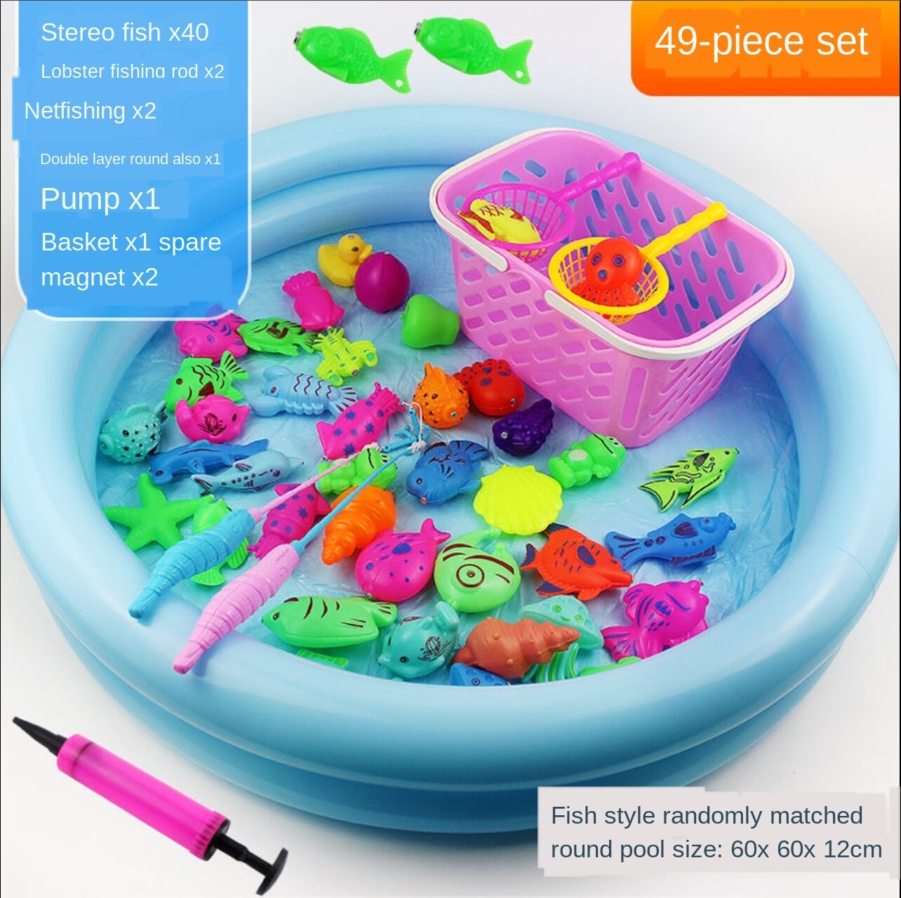 1-5-Jaar-Oude Hengel Simuleert Speelgoed Vissen Zwembad, ontwikkelt Speelgoed Om Trein Hand En De Hersenen Coördinatie Vermogen.: Combined package 6