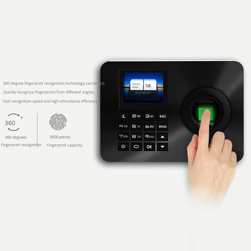 Time Attendance Machine 3000 Fingerprints 2.4inchligent Device