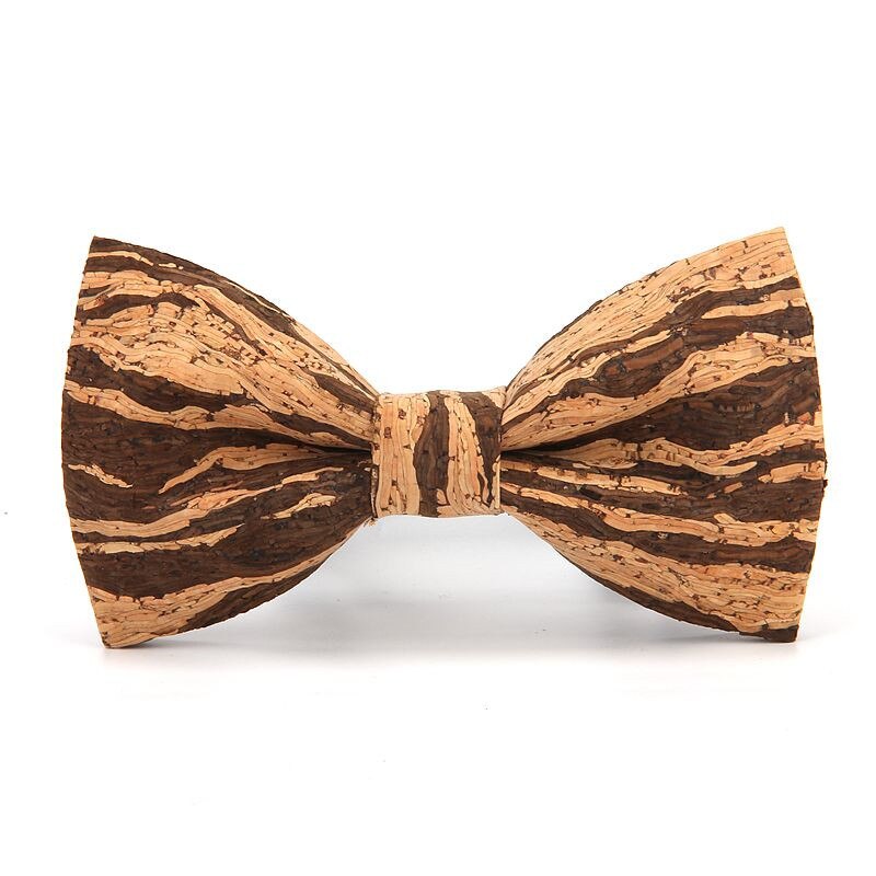 Corbatas de lazo de madera maciza para hombre, accesorios de para y boda, hechos a mano, novedad