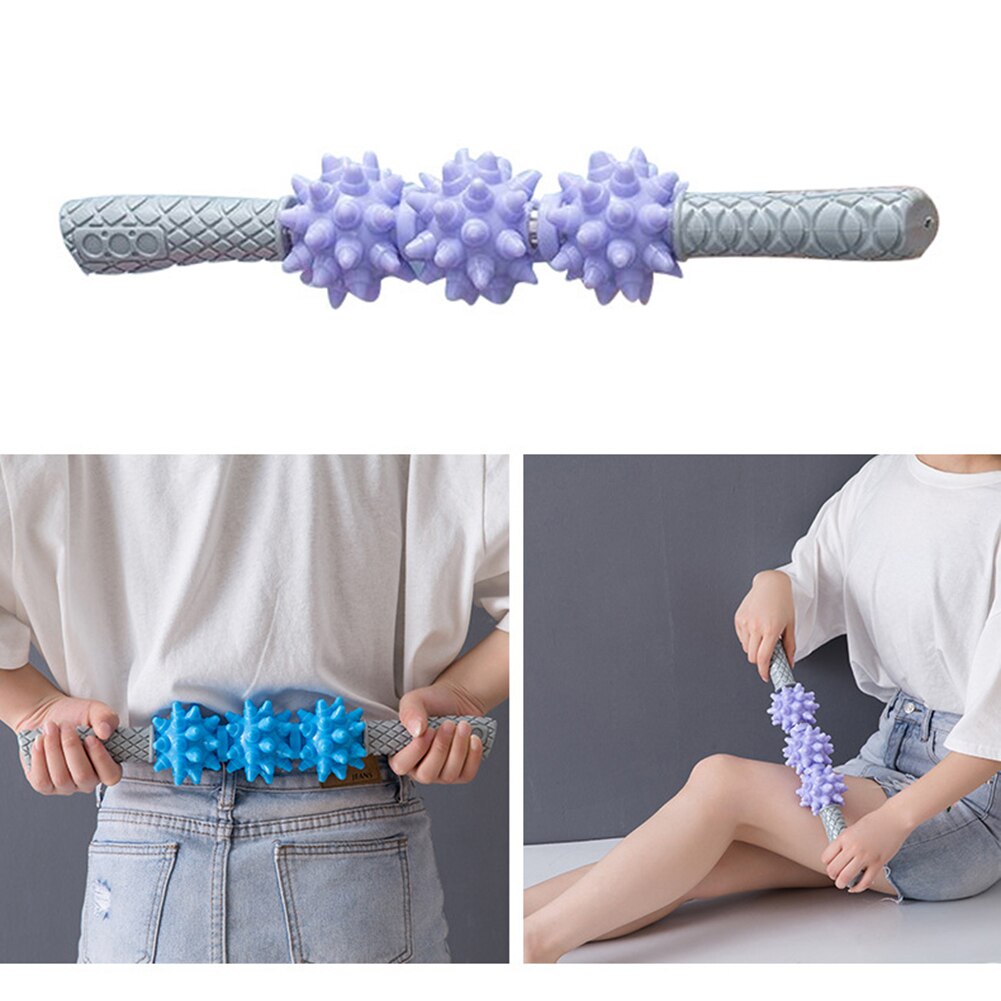 Anti-cellulitis massagestaaf voor nek, schouder, been, arm, stressverlichting, pijn, ontspanningsroller, been, lichaam, afslankende spierroller