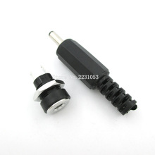 Conector de alimentación DC pin 1,3x3,5mm, conector hembra + macho, adaptador de enchufe, DC-022B, 3,5x1,3mm, 5 pares, 10 Uds.