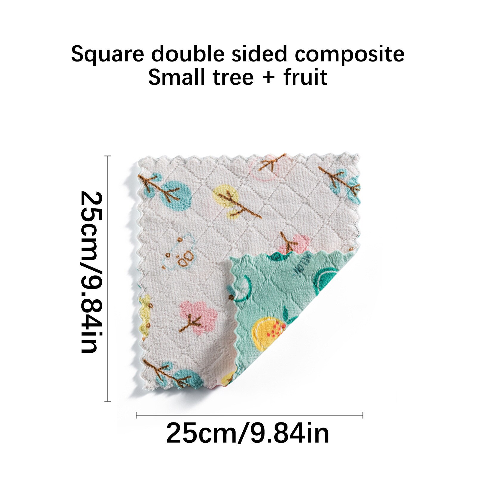 Chiffon de nettoyage multi-usages, chiffon imprimé Double face, dessin animé, serviette à vaisselle, molleton de corail, élimine les taches, outils de nettoyage de cuisine