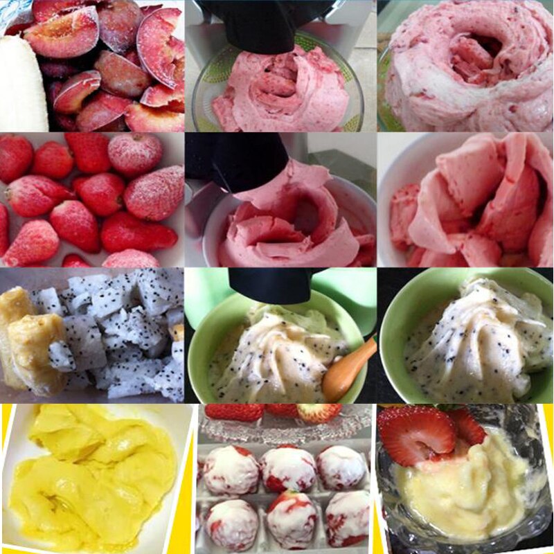 DIY Frozen Fruit machine icecream home automatic icecream maker household mini slush machine 220V EU plug ice cream maker