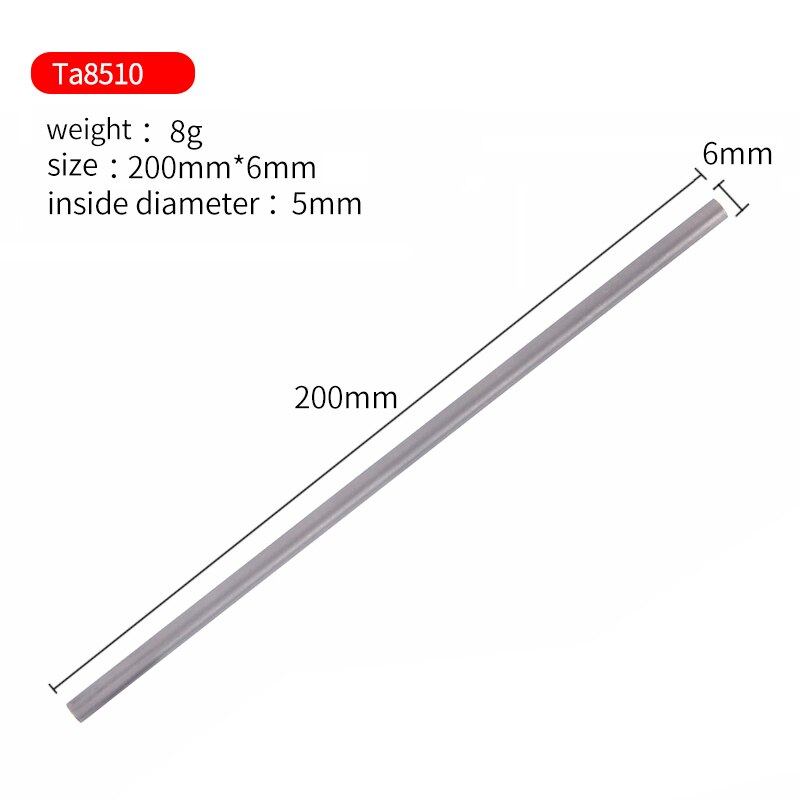 Tiartisan Kitchen Accessorie Titanium Straw Eco Friendly Metal Drinking Straw Reusable Straws: Ta8510