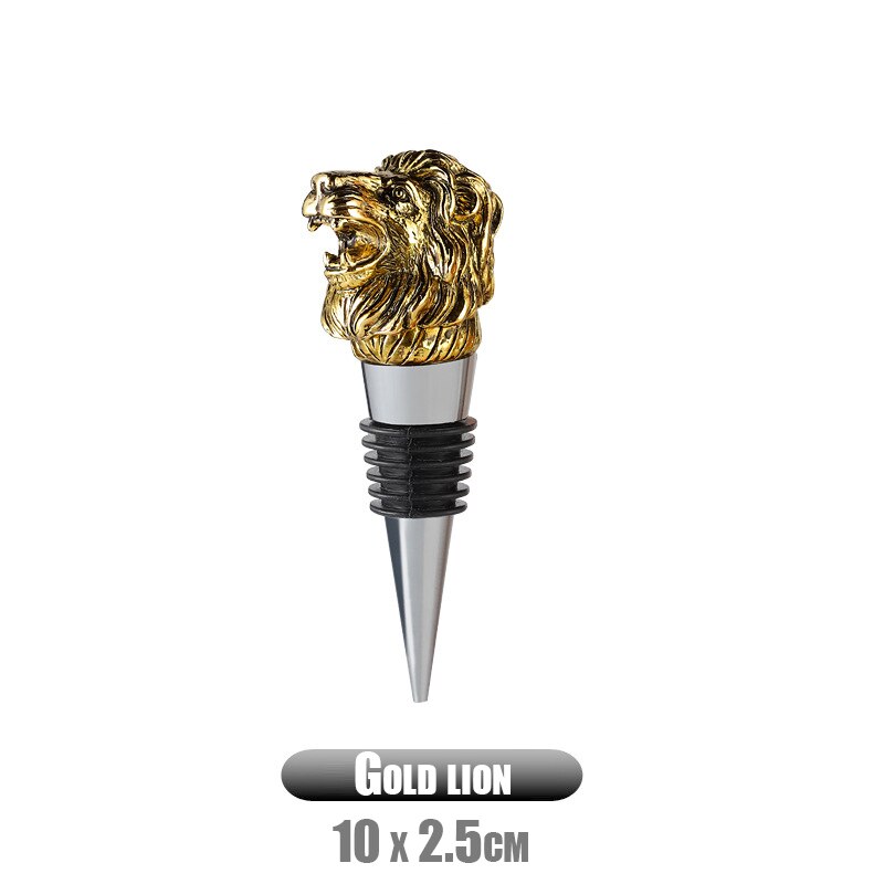 1Pcs Zinc Alloy Wine Bottle Stopper Deer Pegasus Swan Lion Champagne Stopper Vacuum Sealed Wine Cork Kitchen Bar Accessories: 5
