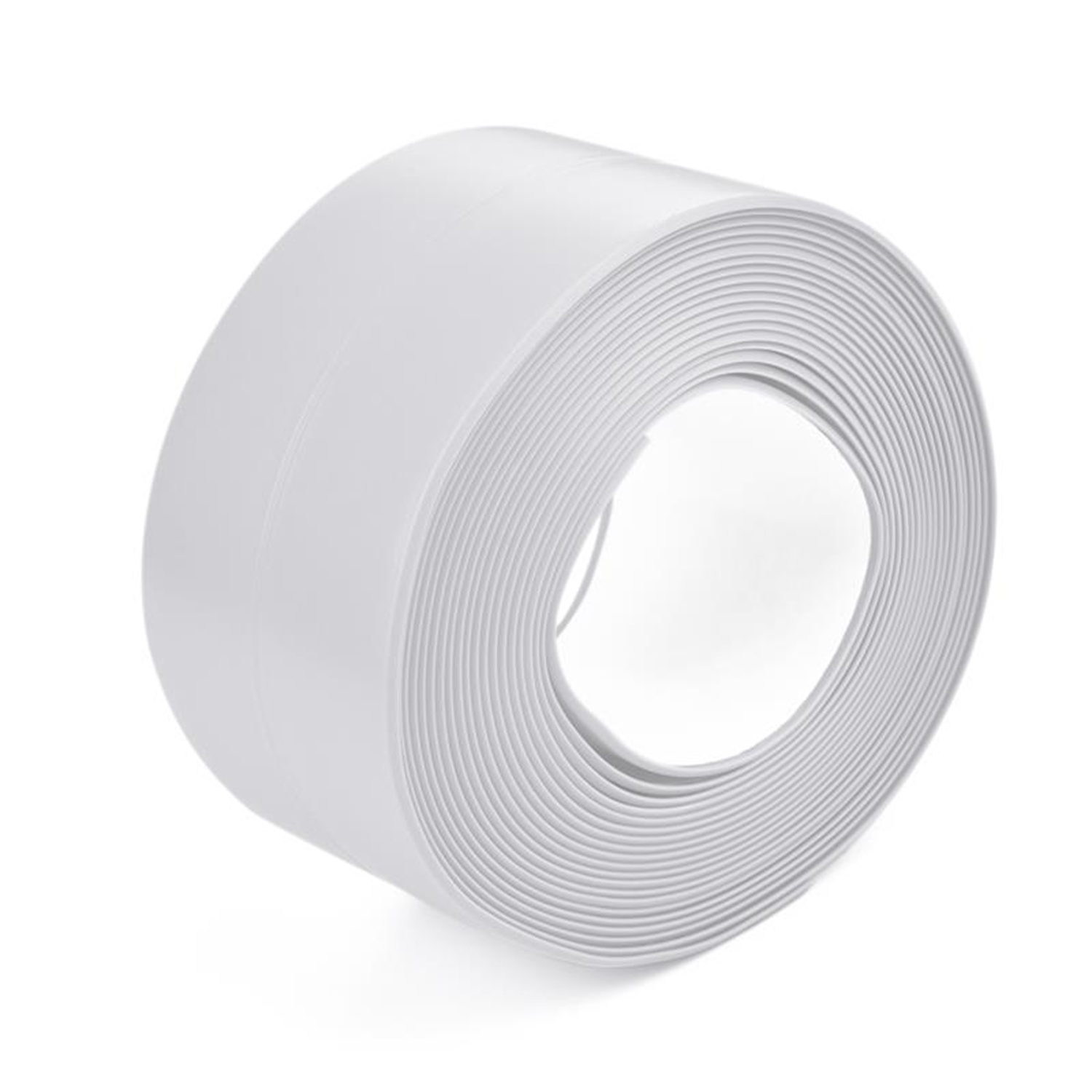 Cinta de sellado para baño y cocina, cinta de calafateo autoadhesiva de PVC, tira selladora impermeable para fregadero, bañera, suelo, pared, Protector de bordes: Translúcido / 1 mm