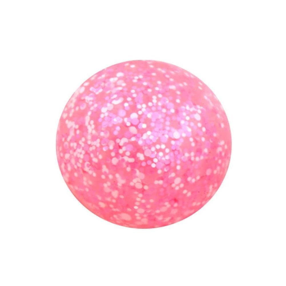 Die Neue Entlüftungs Ball Dekompression Kleine Spielzeug Tricky Lustige Langsam Rebound Ball Musik Erwachsenen Blase Prise Spielzeug Kinder N1F9: Rosa