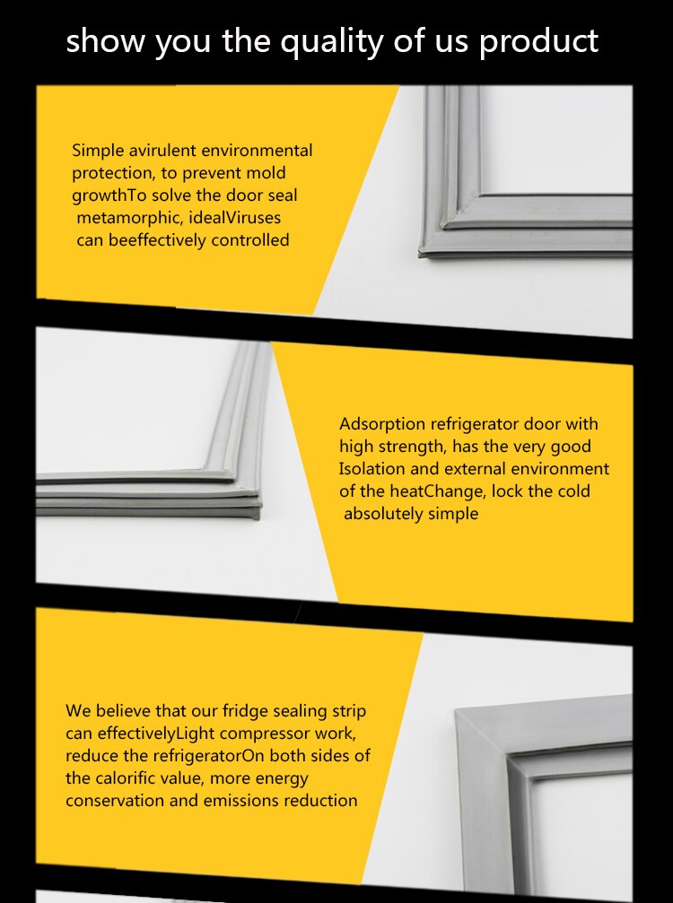 container rubber door seal gasket for refrigerator door