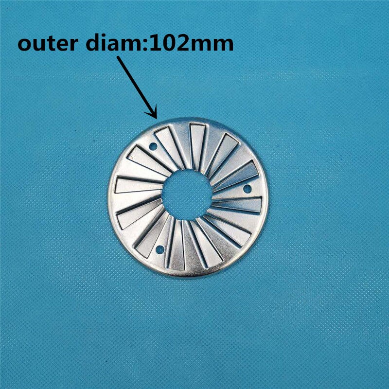 Burner flame plate fire stabilizing ring OD102MM/115MM/135MM/165MM Burner flame disk: Light Grey