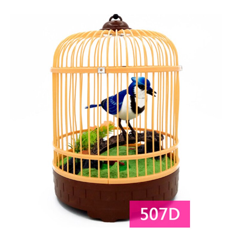 Parler oiseau famille animal de compagnie oiseau jouet animal Cage à oiseaux enfants d'anniversaire électronique commande vocale d'anniversaire: 507D