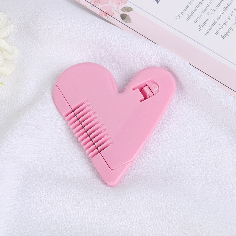 Peach Heart Double Sided Hair Razor Comb Cutter Cutting Thinning Knife Haircut Grooming Men Women Hair Cutter