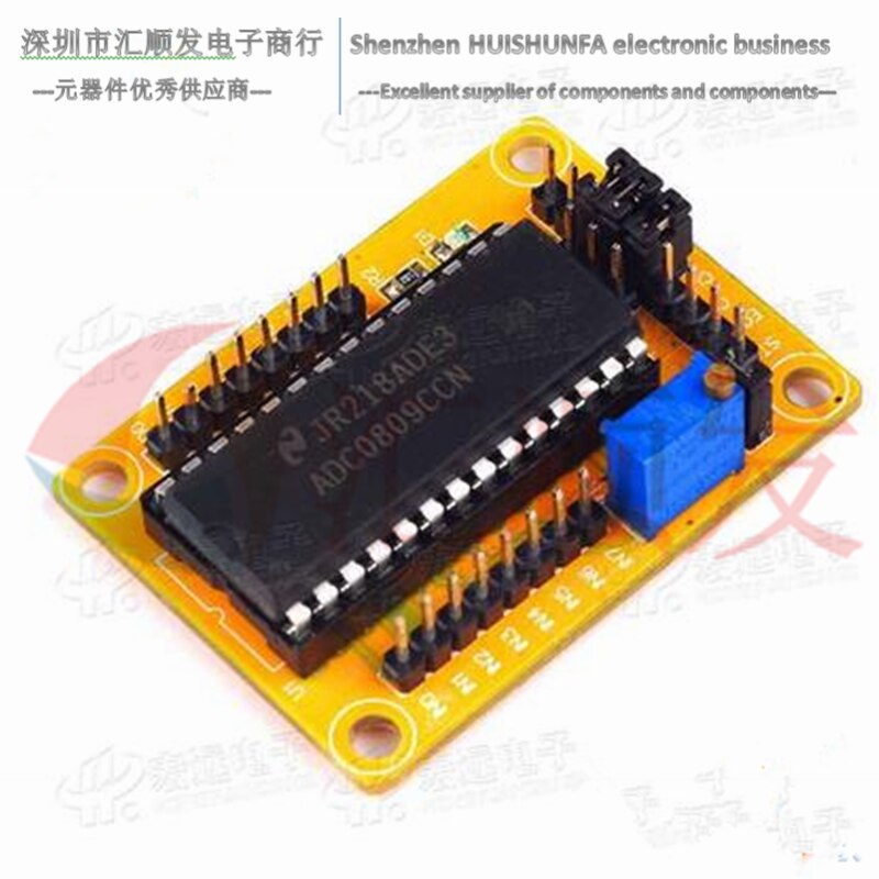 ADC0809 module 8-bit/8l parallel AD conversion module circuit analog-to-digital conversion program