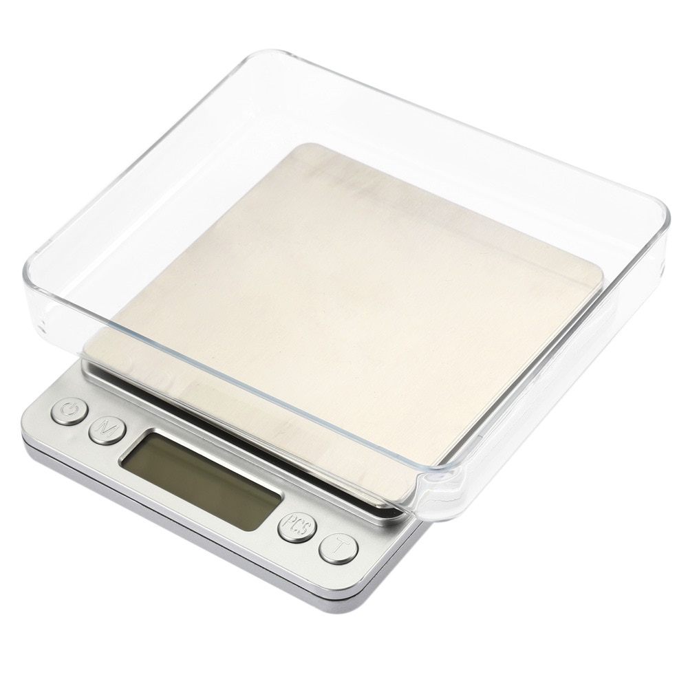 Báscula Digital de acero inoxidable para cocina, joyería de precisión, peso electrónico, dorado, gramos, 1kg/2kg/3kg/0,1g/500g/0,01g
