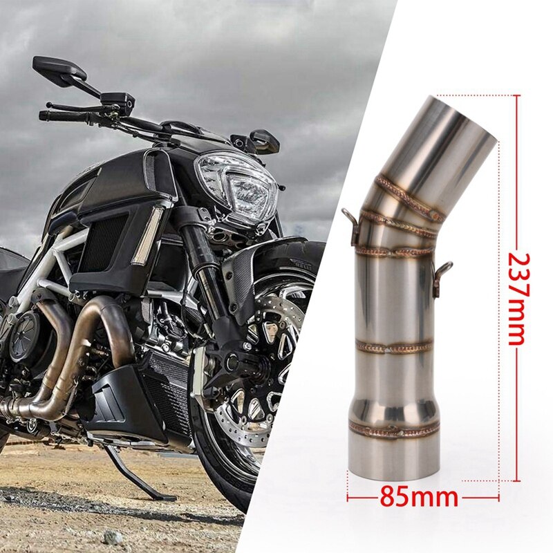 51mm slip-on udstødning til ducati diavel modificeret mellemrørsforbindelsesrør til motorcykeldele