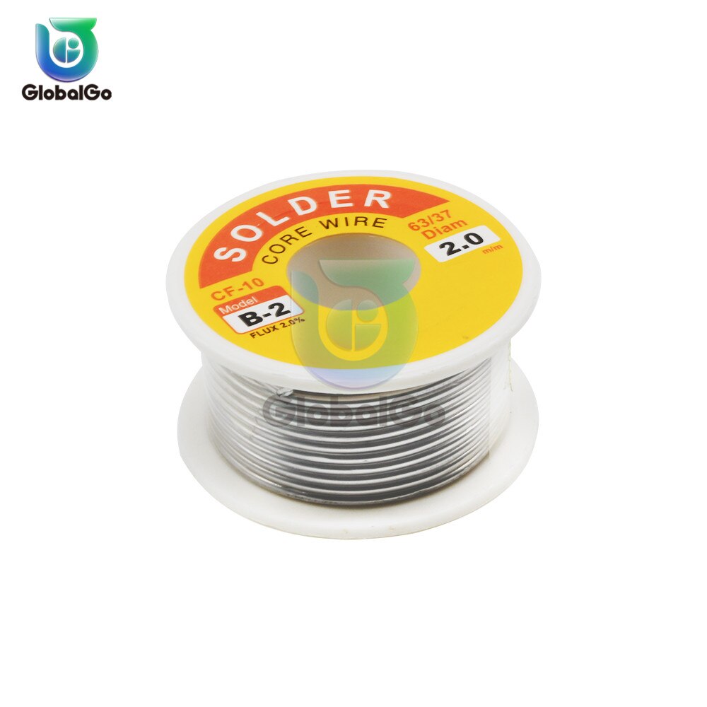 100G 2Mm Tin Tin Lead Wire Melt Rosin Core Soldeer Soldeer Wire Roll No-Clean Tool