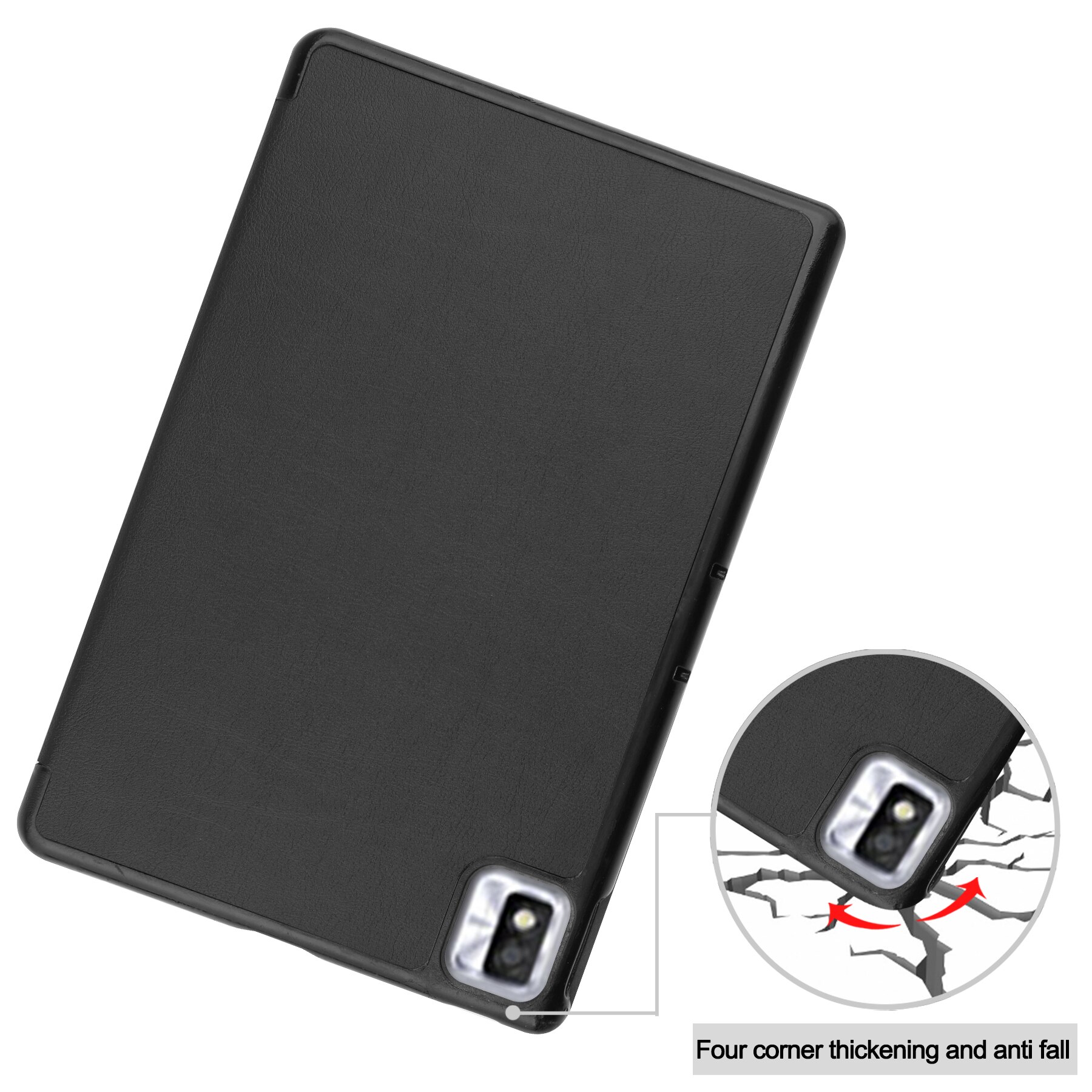For TCL TAB 10s Tablet Case Tri-Fold PU Leather Stand Magnetic Cover For Coque TCL TAB 10s 9080G 9081X Smart Cover