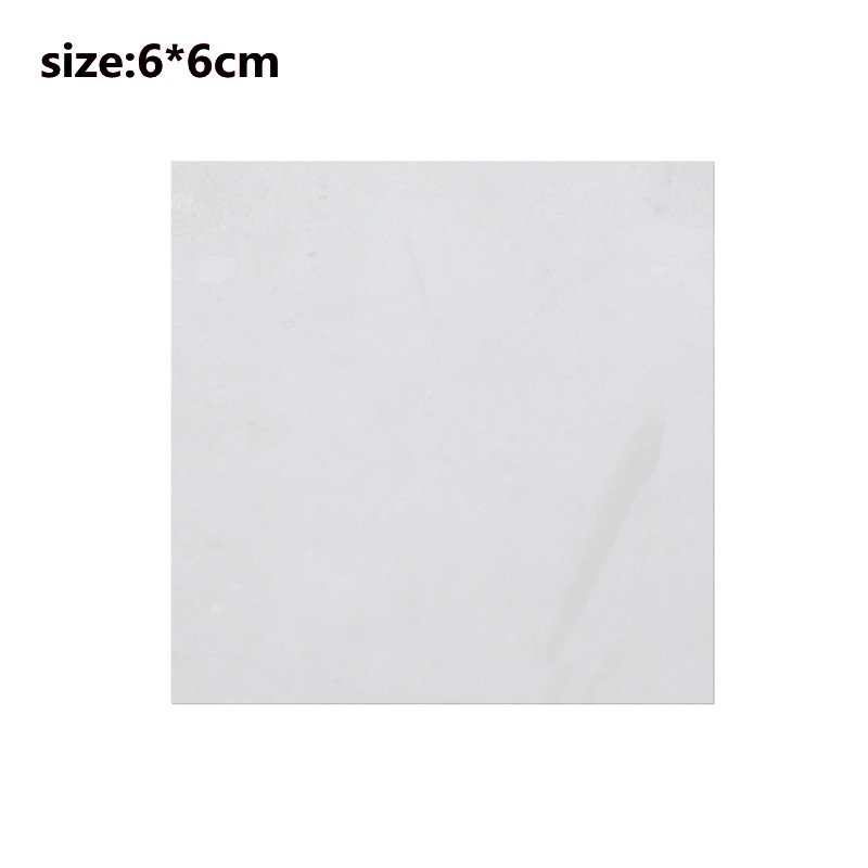 Arcilla de plata de arte, papel de plata de ley 999, de joyería de plata artesanal hecho a mano, tipo de papel plegable de plata suave: 6x6cm 1pcs