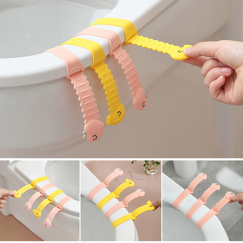 Klapa sedesu otwieracz uchwyt robić toalety domowej artefakt naklejka na toaletę przenośny anty-brudny podnieś pokrywkę podnieś uchwyt Najlepsza P