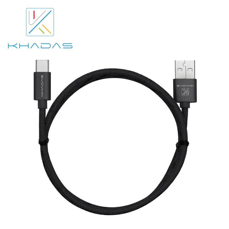 Khadas USB 2,0 Typ-C Kabel, 1,0 Meter Lange, Aluminium Metall Fall