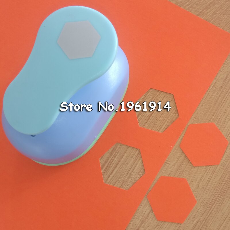 33mm hexagon punch diy craft hole puncher for scrapbooking punches eva maker Kids scrapbook paper cutter Embossing sharper