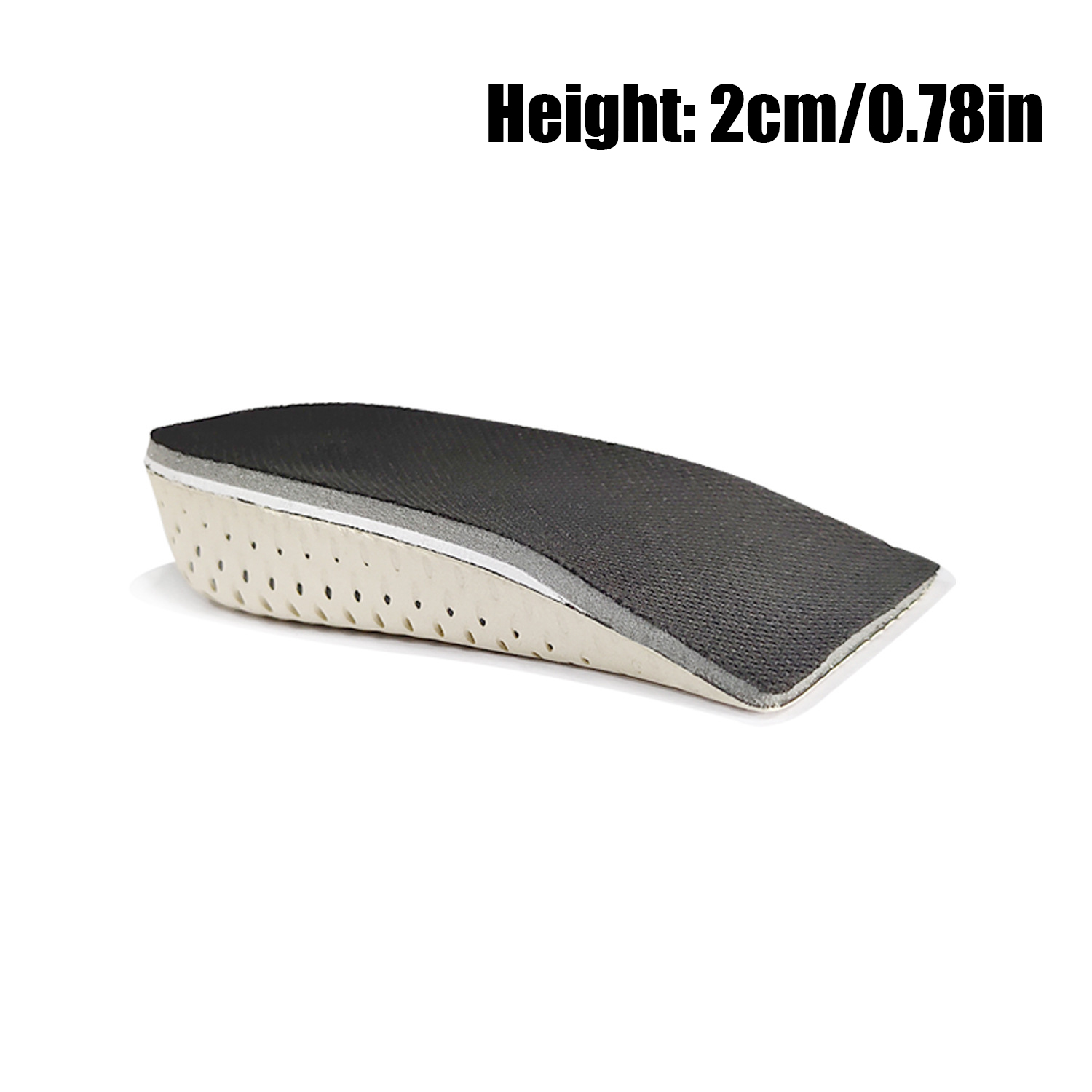 Hoogte Toename Inlegzolen Ademend Traagschuim Hak Lifting Inserts Schoen Liften Schoen Pads Lift Inlegzolen Voor Unisex: Half pad 2cm